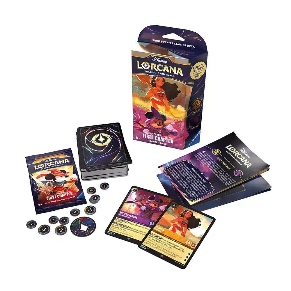 Disney Lorcana TCG The First Chapter Starter Deck (Moana and Mickey) Maziply Toys Disney Lorcana TCG The First Chapter Starter Deck (Moana and Mickey) Maziply Toys