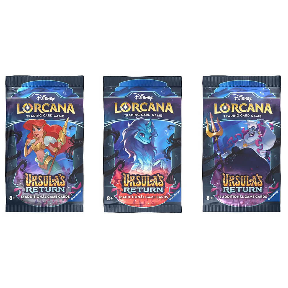 Disney Lorcana TCG Ursula's Return Booster Display Box (24 Booster Pac Maziply Toys Disney Lorcana TCG Ursula's Return Booster Display Box (24 Booster Pac Maziply Toys