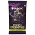 Front of Magic: The Gathering Edge of Eternities Play Booster pack, designed for ages 13 and up, featuring a powerful armored character casting a spell, with 14 collectible trading cards included.