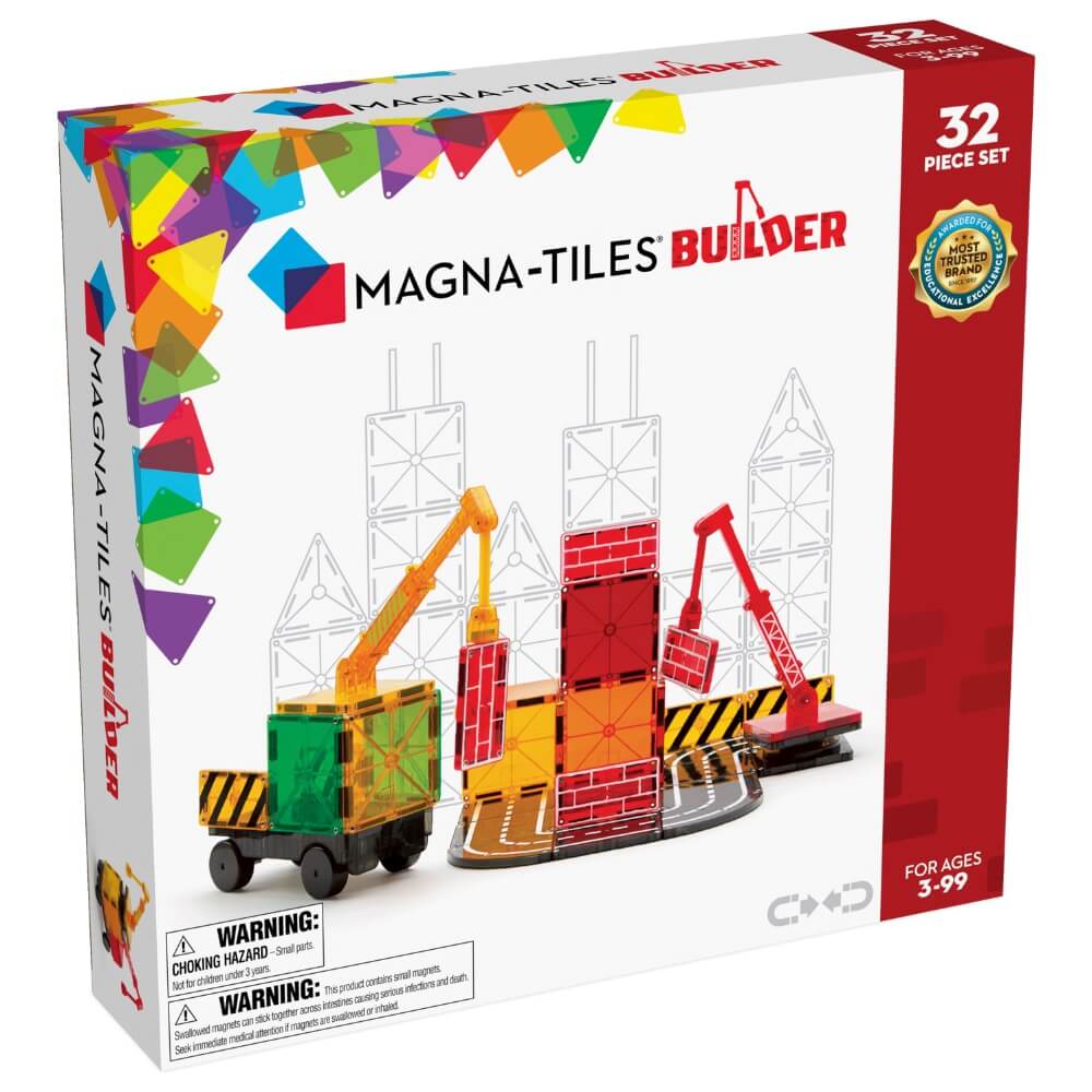 MAGNA-TILES® Builder 32 Piece Magnetic Building Playset