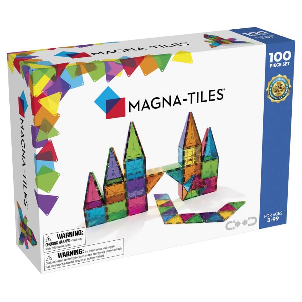 MAGNA-TILES® Classic 100 Piece Magnetic Building Playset