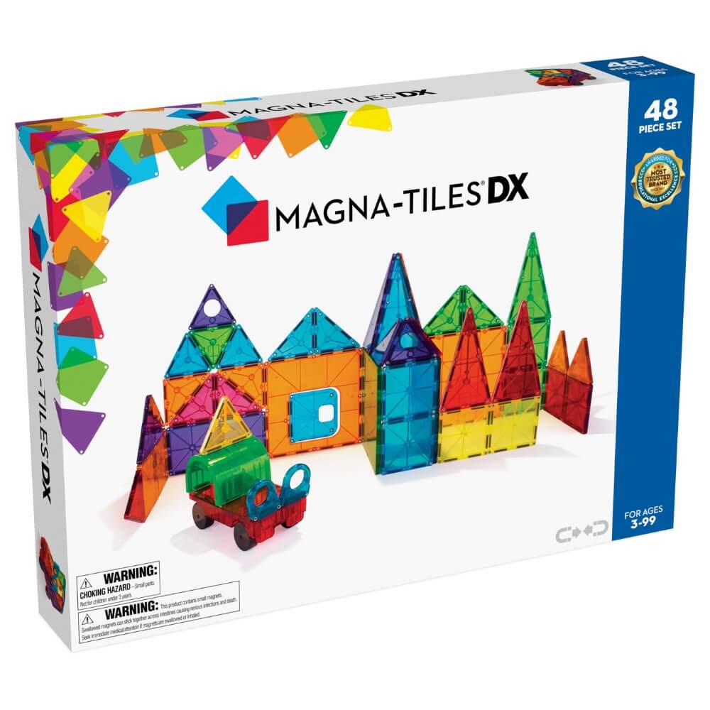 MAGNA-TILES® DX Deluxe 48 Piece Magnetic Building Playset