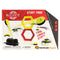 Magshuto Stunt Park magnetic toy set box in red, white, and neon yellow cardboard, showing hexagon targets, flying discs, launchers, and Fat Brain Toy Co. branding against a white backdrop.