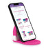 3C4G Tech Accessories Set showing a smartphone on a pink rainbow-themed phone stand, designed for hands-free viewing with a cute and colorful aesthetic.