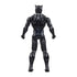 Rear view of Marvel Avengers Black Panther 3.75-inch action figure, showing detailed sculpted armor lines and muscle definition on black suit against white background.