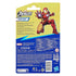 Back of Marvel Avengers Epic Hero Series Iron Man packaging displaying artwork of Iron Man in action pose, product description in multiple languages, and safety warnings at the bottom.