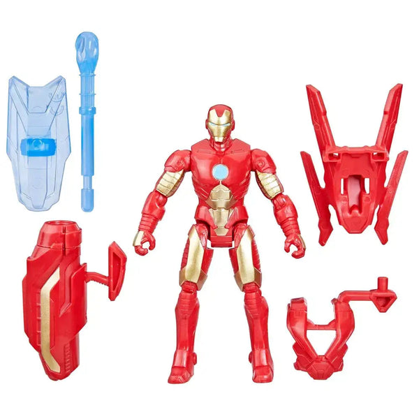 blast gear accessories sold separately Marvel Avengers Iron Man 4 Inch Battle Gear Action Figure – Maziply Toys