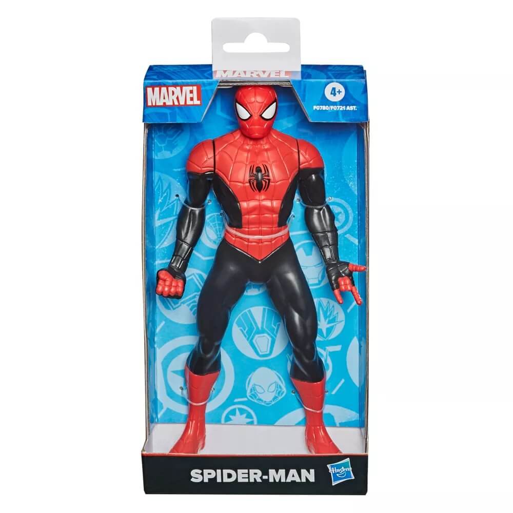 Marvel Mighty Hero Series Spider-Man Black and Red 9.5 Inch Action Figure