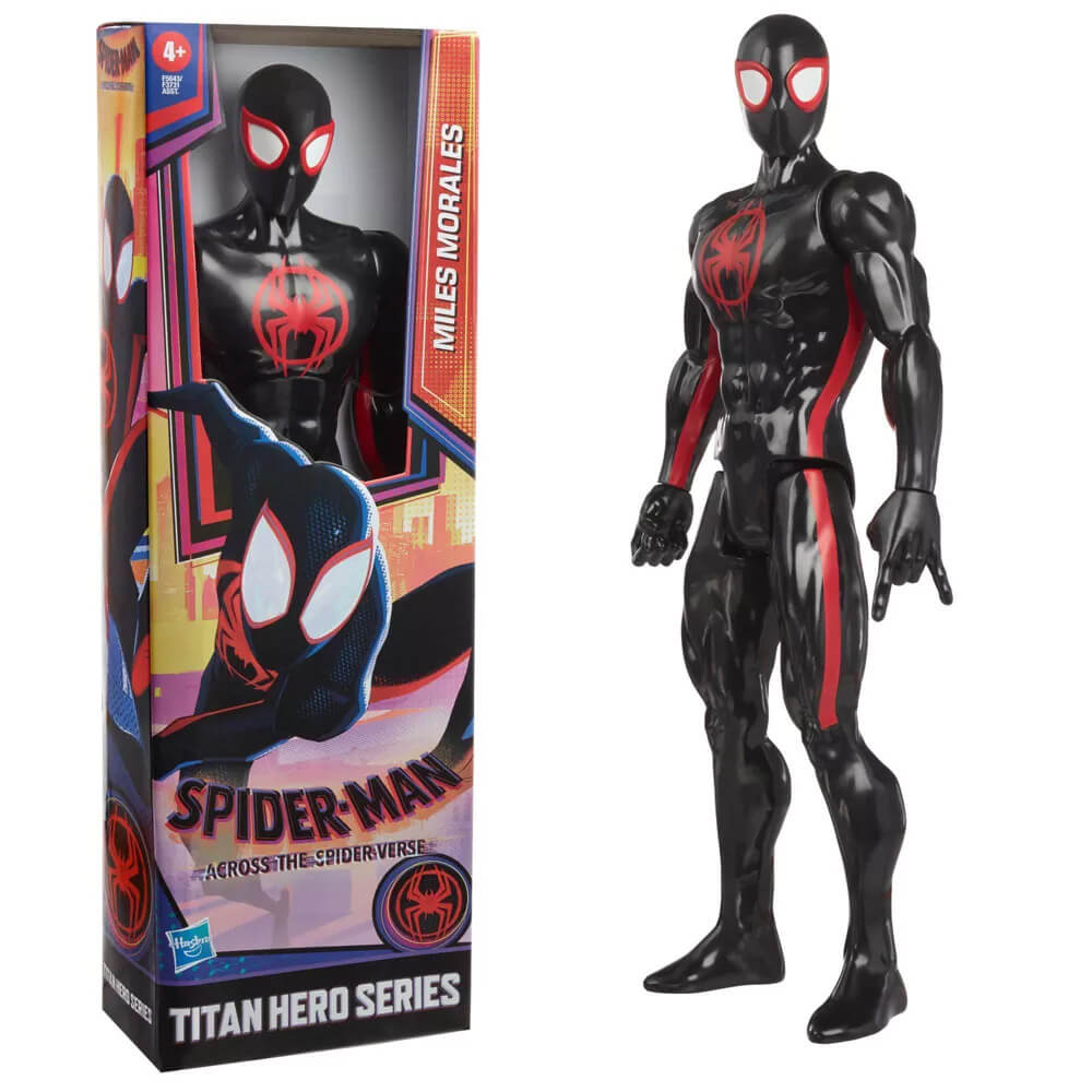 Marvel Spider-Man Across the Spider-Verse Miles Morales Titan Hero Series Figure and box
