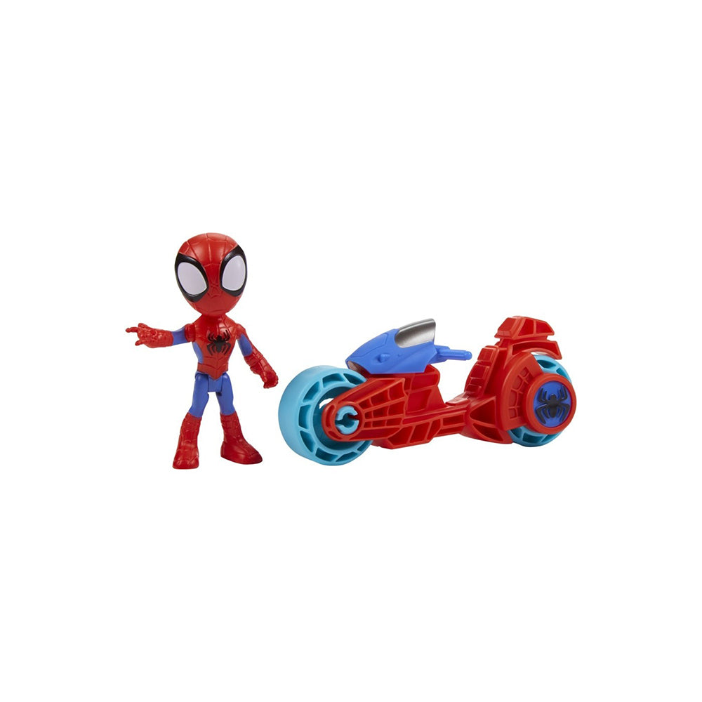 Marvel Spidey and His Amazing Friends 4" Spidey and Motorcycle Action Figure