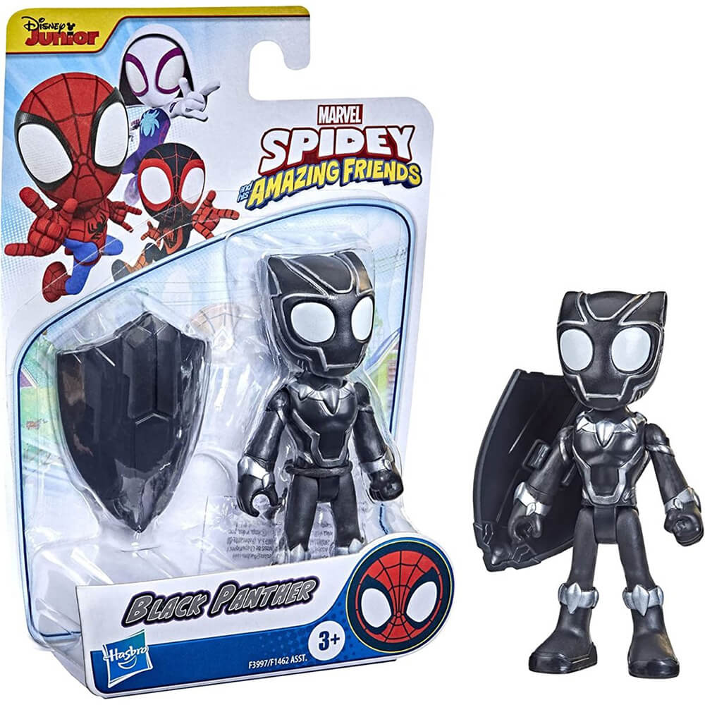 Marvel Spidey and His Amazing Friends Black Panther Hero 4" Action Figure