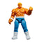 Marvel The Thing action figure with bright orange rock-textured body, blue ribbed pants and white boots, shown standing on a clean white background for clear product visibility.