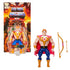 Packaged Bow action figure from He-Man and the Masters of the Universe Origins, showing the hero sealed in a clear blister with fiery illustrated card art, character name, and Cartoon Collection branding visible.
