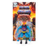 Packaged Masters of the Universe Mantenna action figure in clear blister pack with illustrated fiery background and text reading “He-Man and the Masters of the Universe.”
