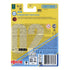 Back of Matchbox Collectors Bizzarrini 5300 GT Corsa Revival packaging, yellow card with licensed branding, multilingual safety warnings, recycling icons, and product details.