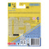 Rear packaging of Matchbox BMW M5 Police 1:64 model with yellow background, multilingual warnings, barcode, recycling icons, and licensing details printed clearly.