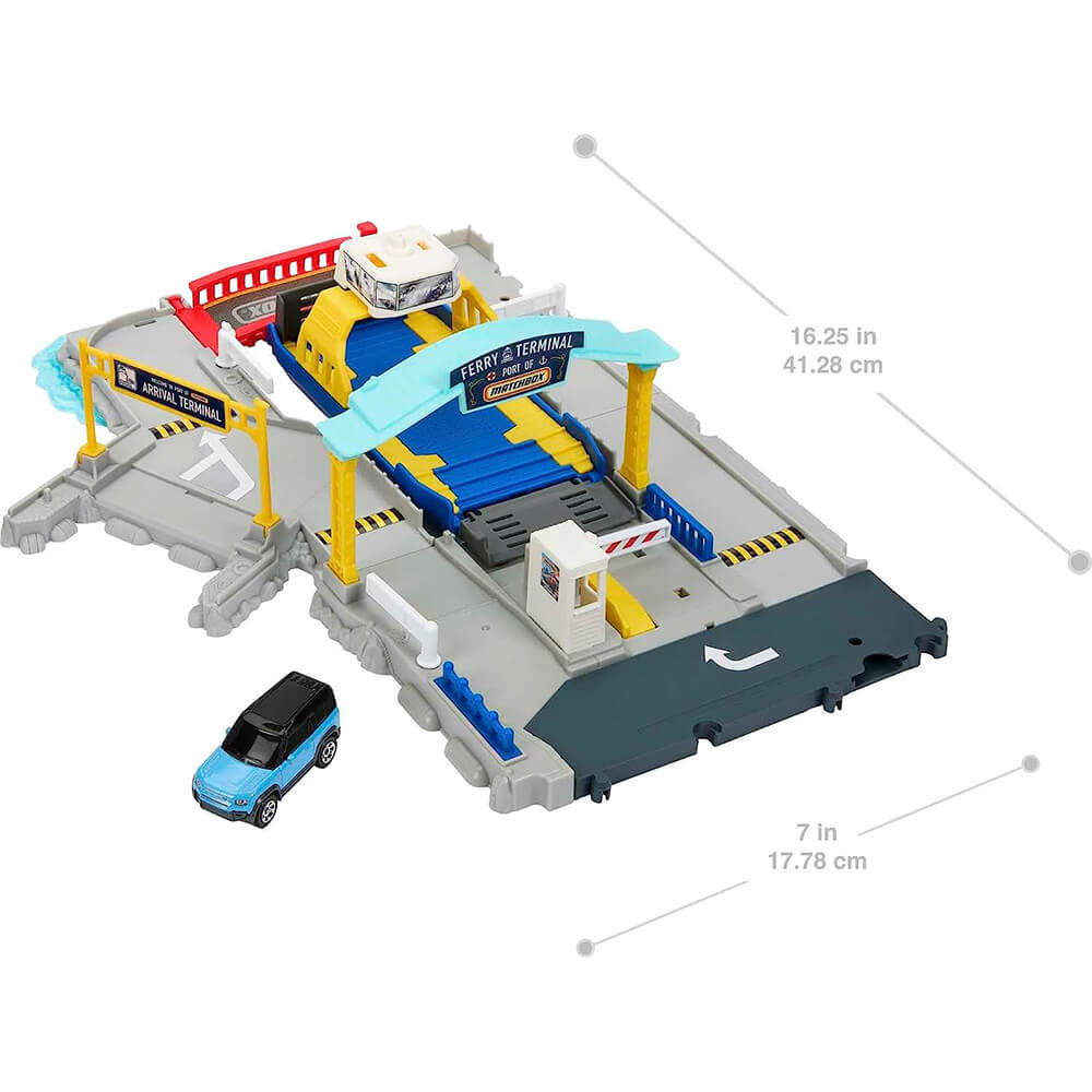 Measurements of the Matchbox Action Drivers Matchbox Ferry Port Playset