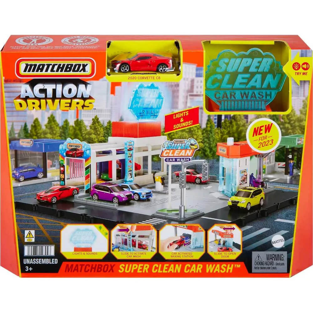 Matchbox Action Drivers Matchbox Super Clean Car Wash packaging