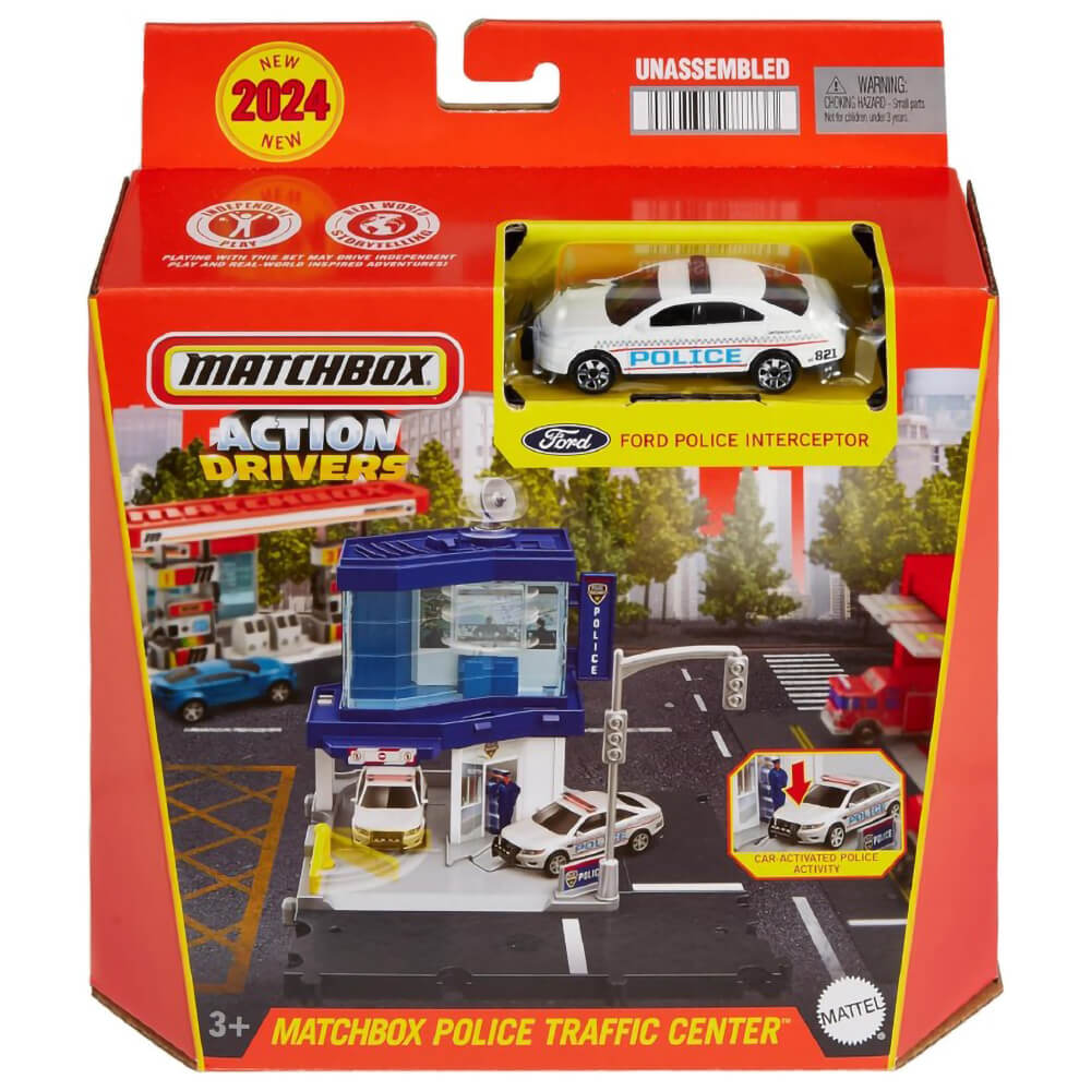 Matchbox Action Drivers Police Traffic Center Vehicle Playset