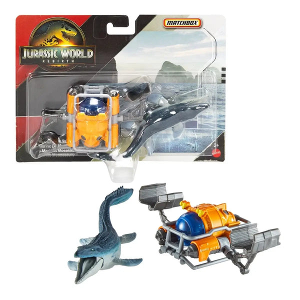 Matchbox Jurassic World Dino Transporter Mosasaurus Sea Sub