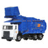 Matchbox Working Rigs Garbage King XL diecast garbage truck in blue and white metal with recycling graphics, boxy refuse body, rolling wheels, and realistic utility vehicle styling on a clean white studio background.