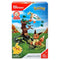 Mega Construx Pokémon Rowlet vs. Eevee building set box featuring brick-built Rowlet flying with green leaves, Eevee standing on grassy base, and a brown tree backdrop.