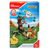 Mega Construx Pokémon Rowlet vs. Eevee building set box featuring brick-built Rowlet flying with green leaves, Eevee standing on grassy base, and a brown tree backdrop.
