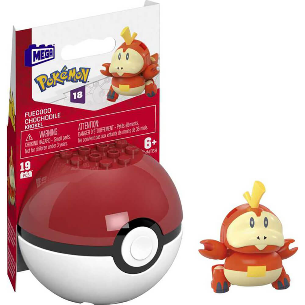 Mega Construx Pokemon Series 18 Poke Ball Fuecoco