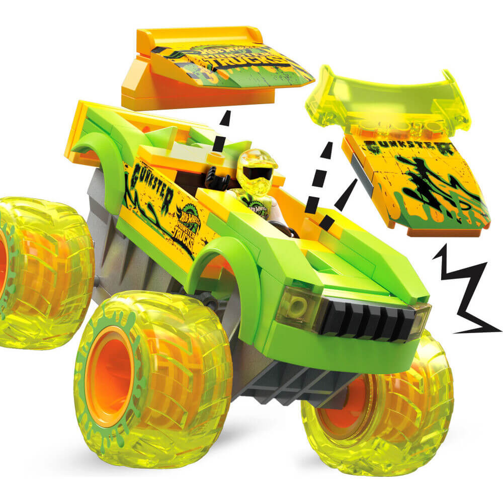 MEGA Hot Wheels Smash & Crash Gunkster Monster Truck Build Set