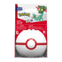 Retail front view of Mega Pokémon Dreepy building set packaging, displaying white Poké Ball with red band and an illustrated green ghost-dragon Pokémon.
