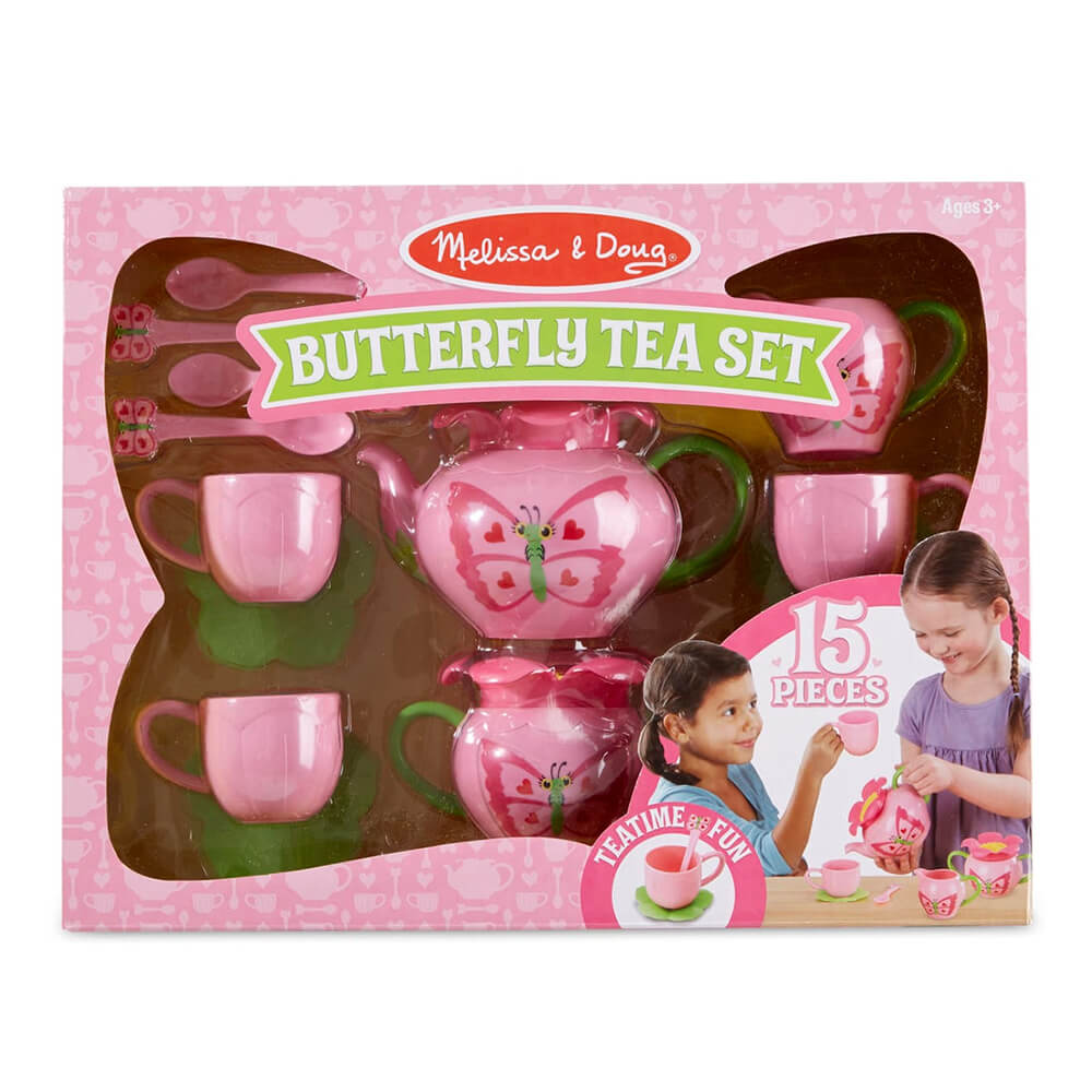Melissa and Doug Bella Butterfly Pretend Play Tea Set
