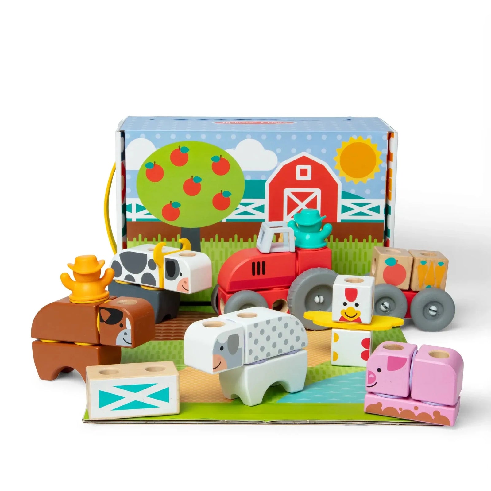 Melissa and Doug Blockables Farm Play Set