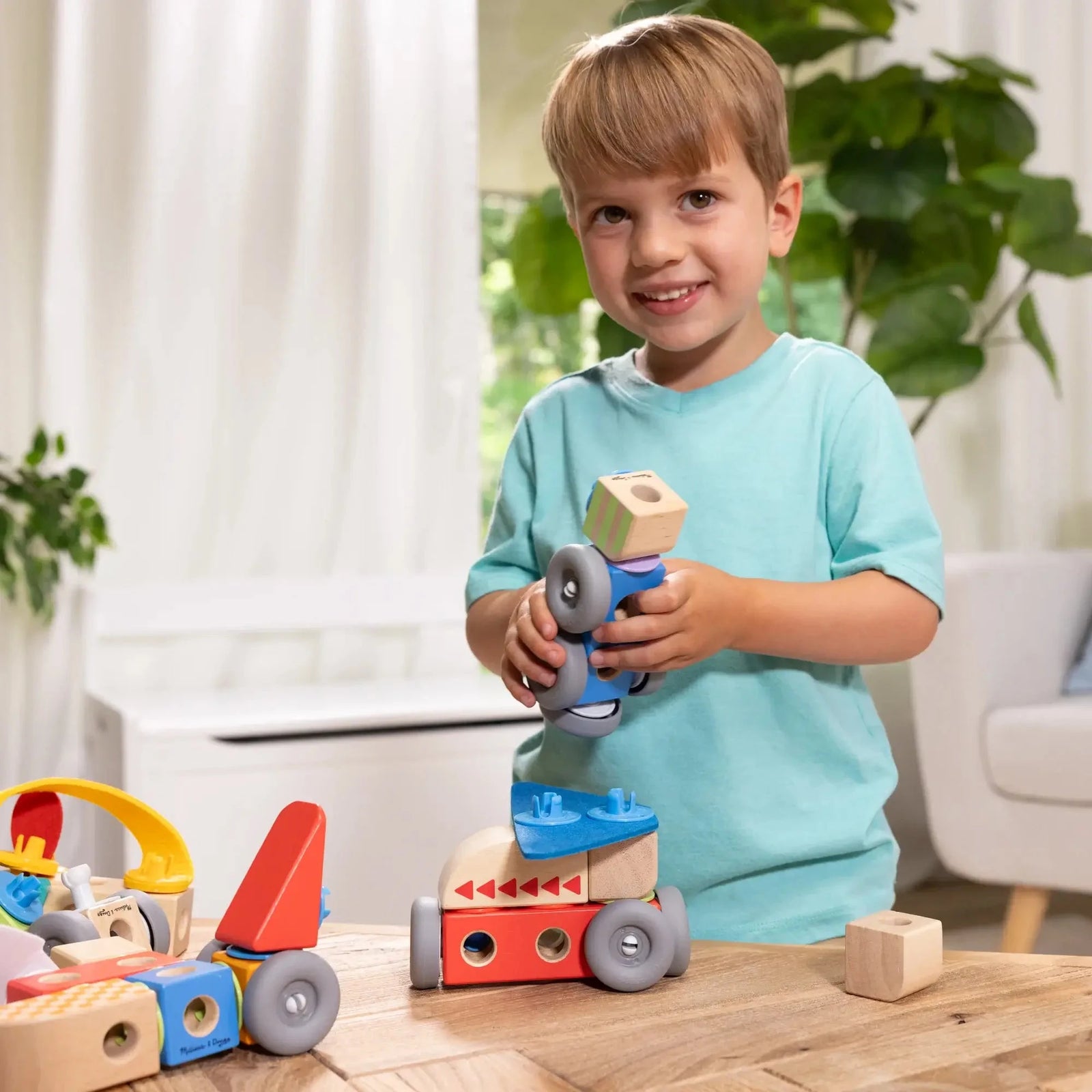 Melissa and Doug Blockables Vehicles Play Set