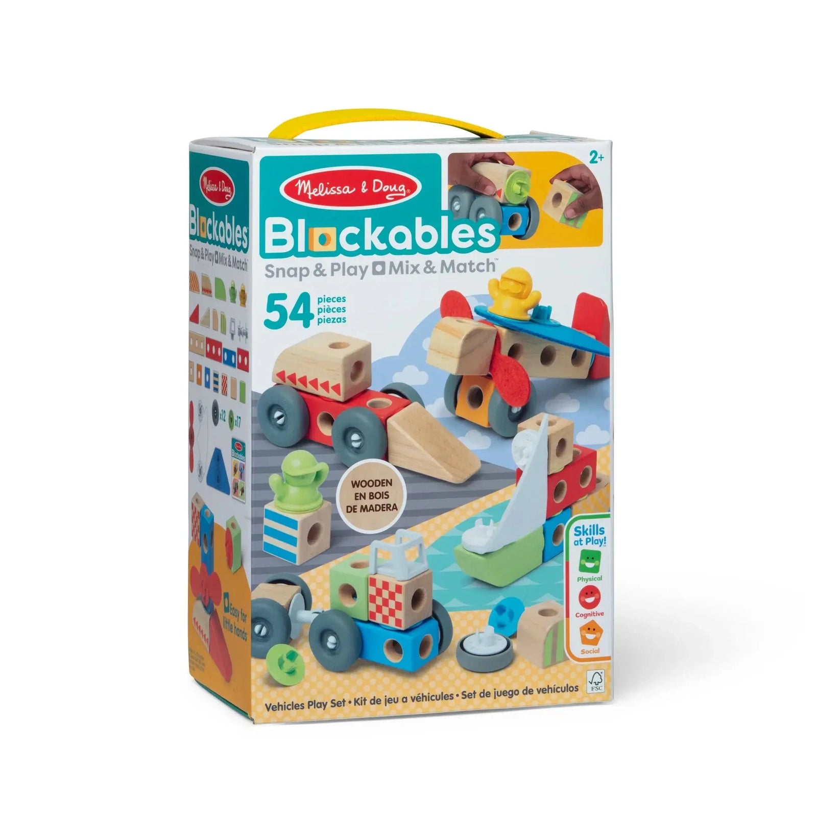 Melissa and Doug Blockables Vehicles Play Set