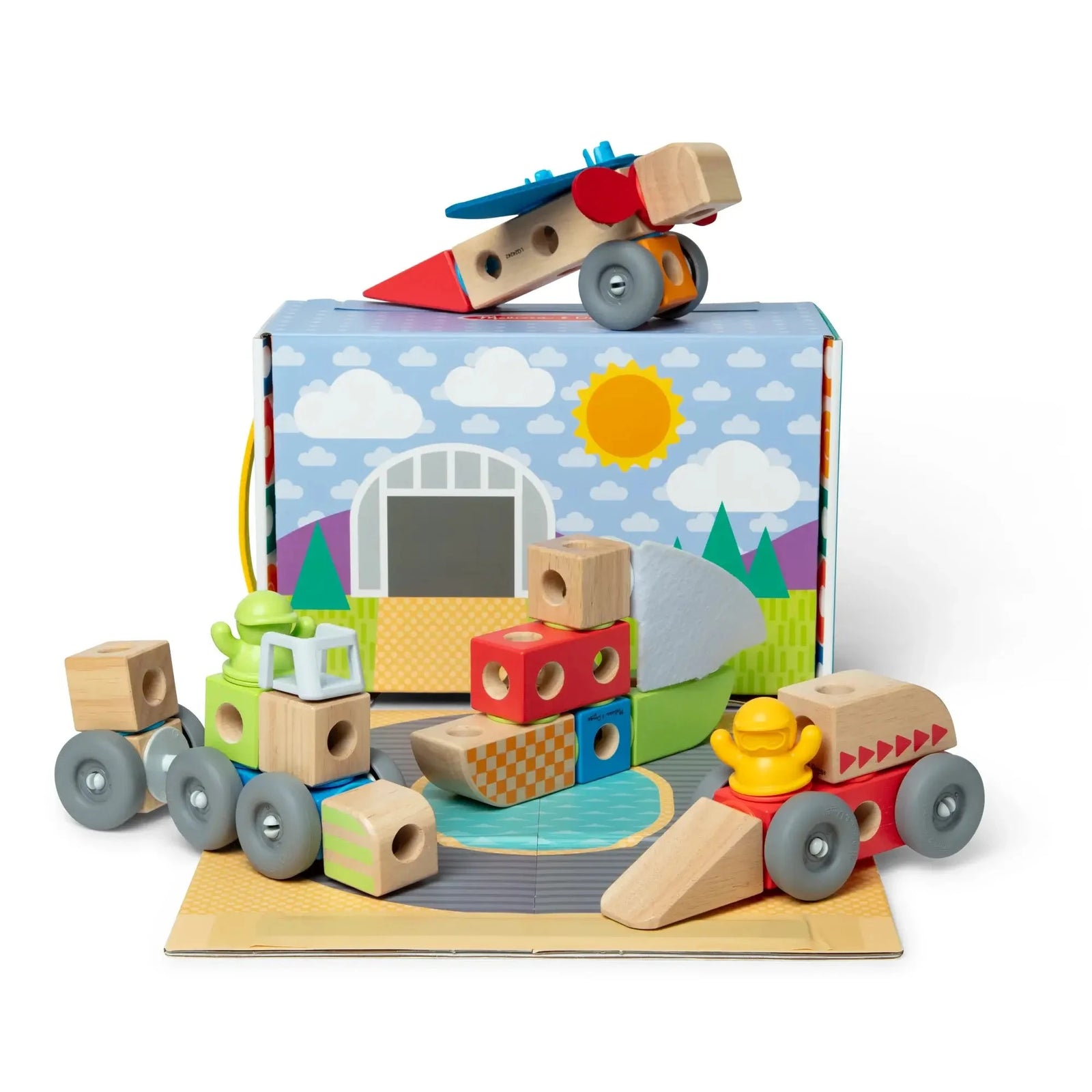 Melissa and Doug Blockables Vehicles Play Set