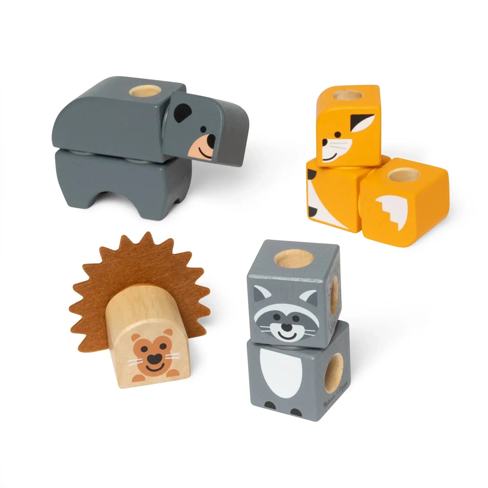 Melissa and Doug Blockables Woodland Creatures Play Set