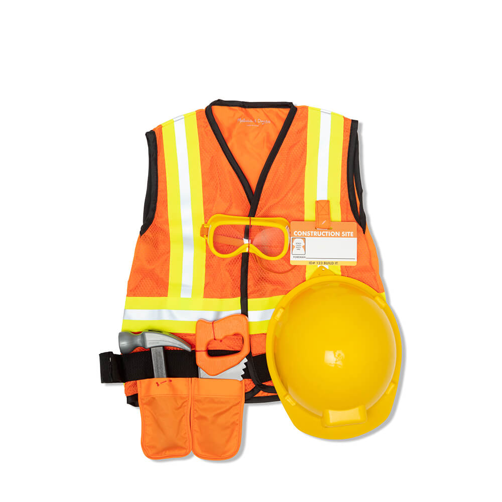 Melissa and Doug Construction Worker Role Play Costume Set