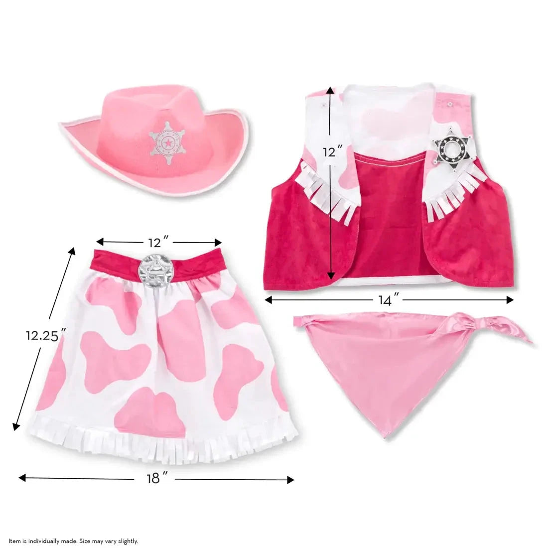 Melissa and Doug Cowgirl Role Play Costume Set