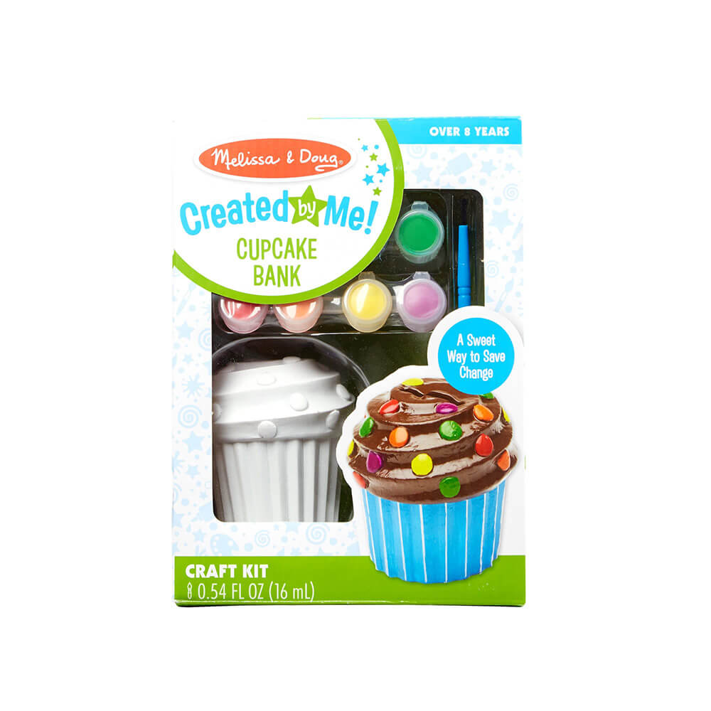 Package of the Melissa and Doug Created by Me! Cupcake Bank Craft Kit