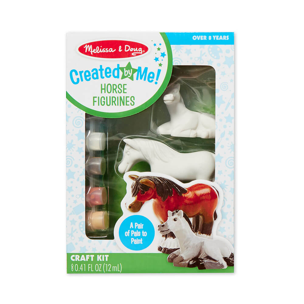 Package of Melissa and Doug Created by Me! Horse Figurines Craft Kit