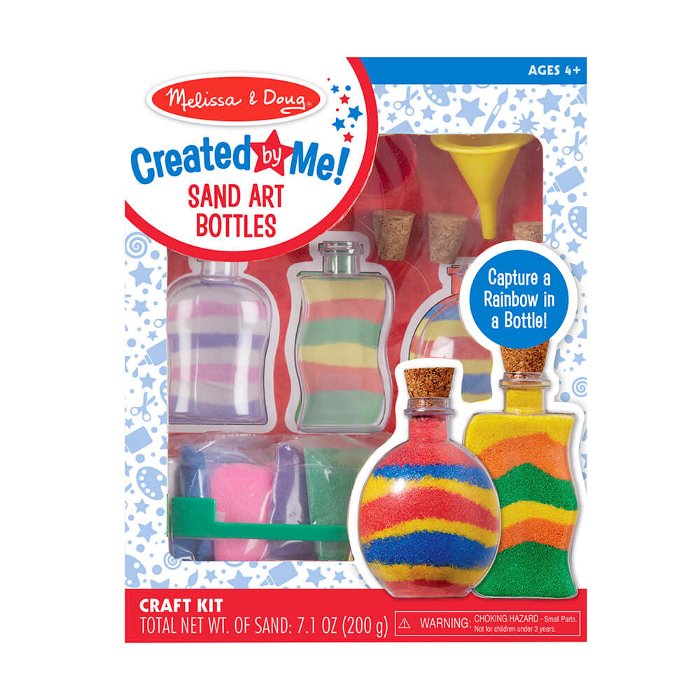 Picture showing the packaging of Melissa and Doug Created by Me! Sand Art Bottles Craft Kit