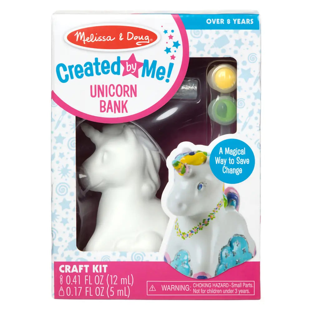 Melissa and Doug Created by Me! Unicorn Bank Resin Paint Set