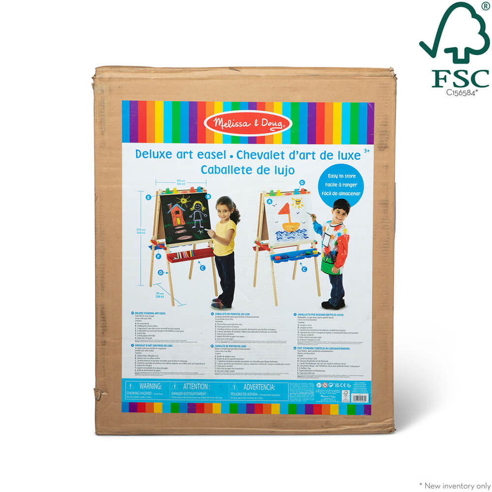 Melissa & Doug - Deluxe Wooden Standing Art Easel