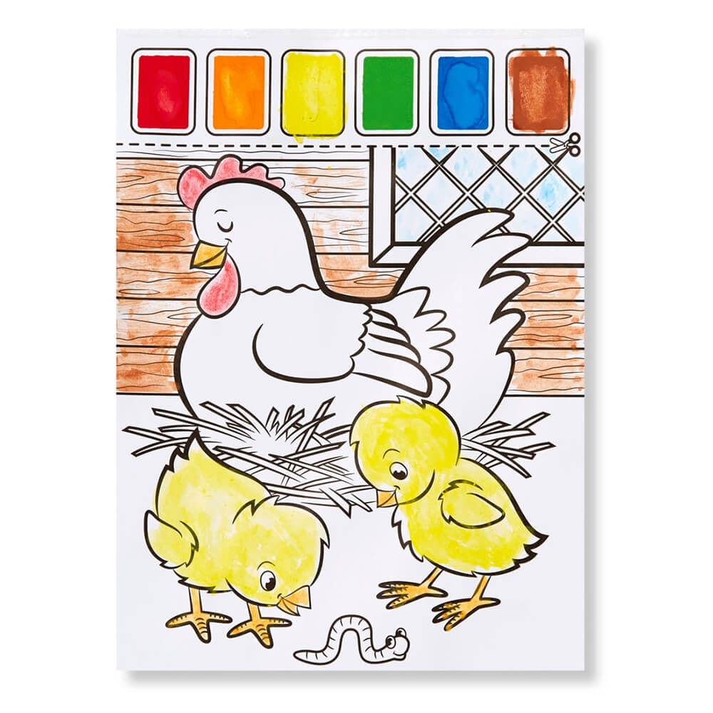 Melissa and Doug Farm Animals Paint with Water Activity Book