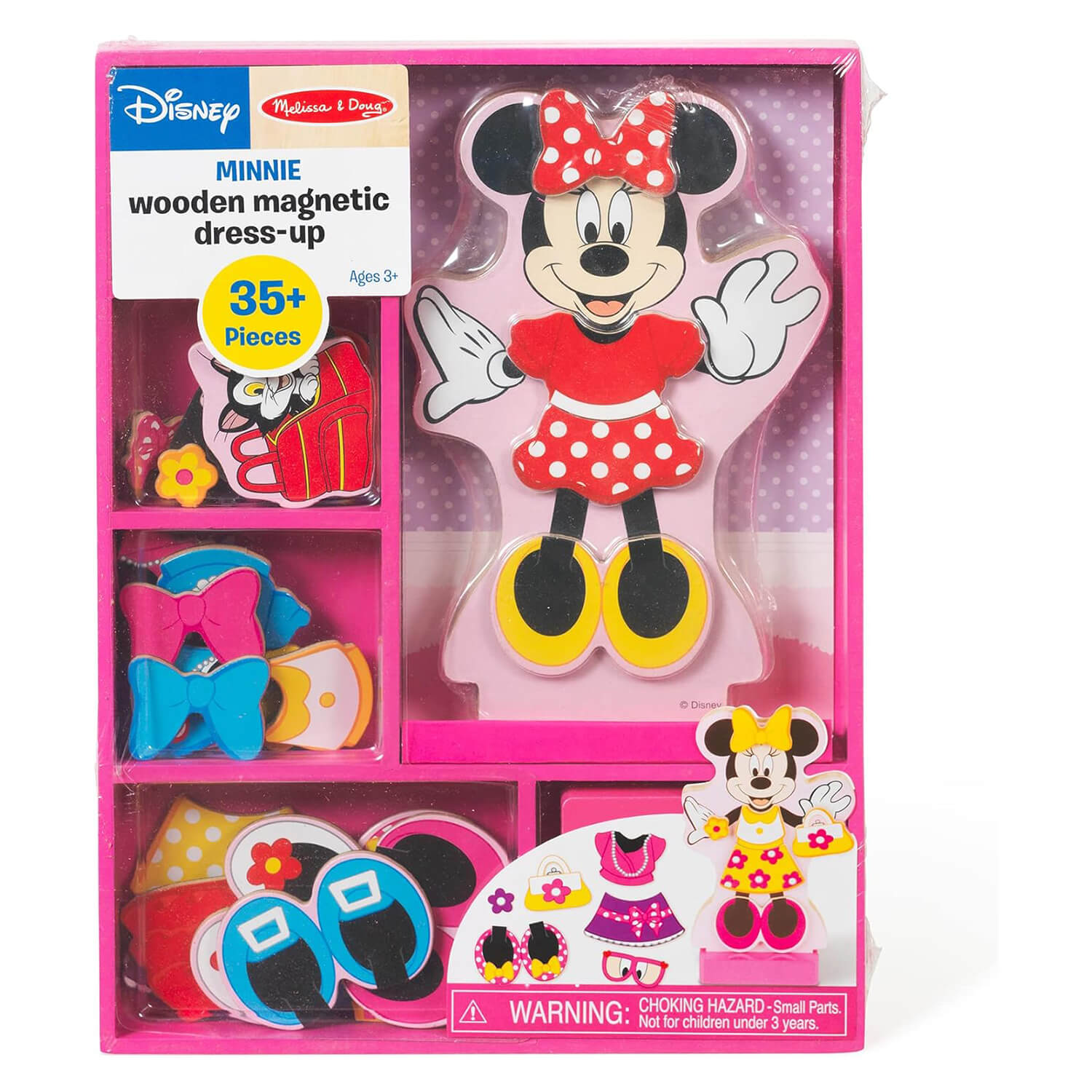 Melissa and Doug Minnie Wooden Magnetic Dress Up packaging