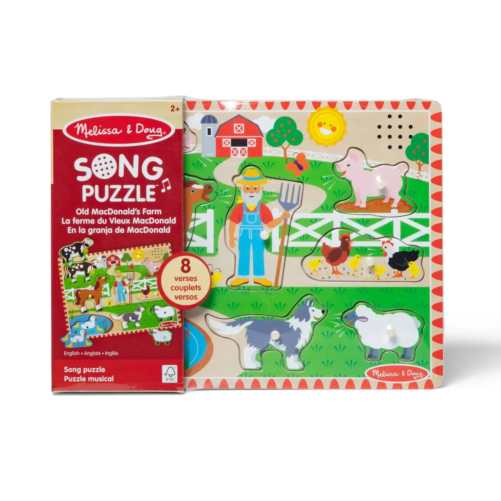 Melissa and Doug Old MacDonald's Farm 9-Piece Sound Puzzle