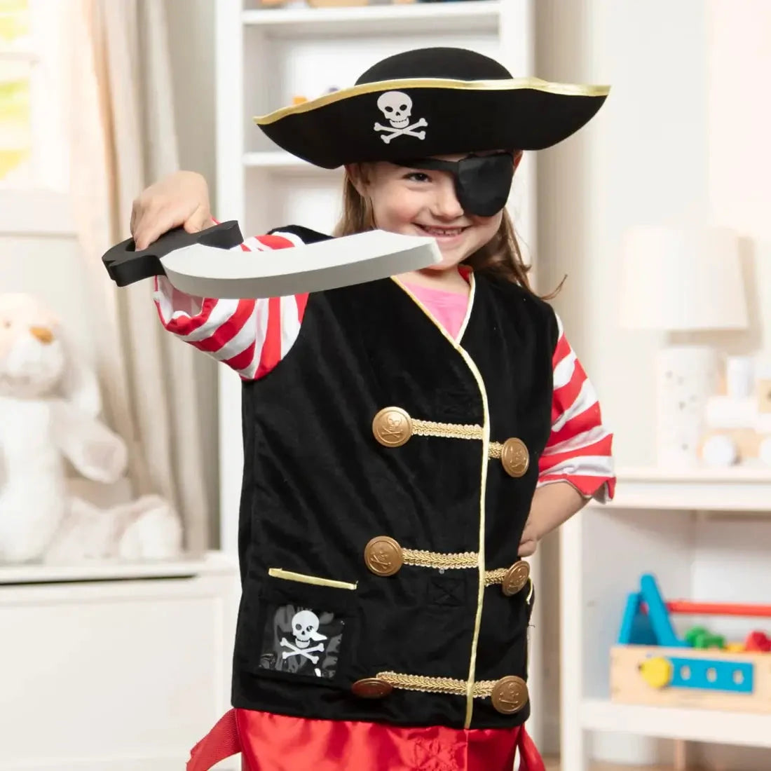 Melissa and Doug Pirate Role Play Costume Set