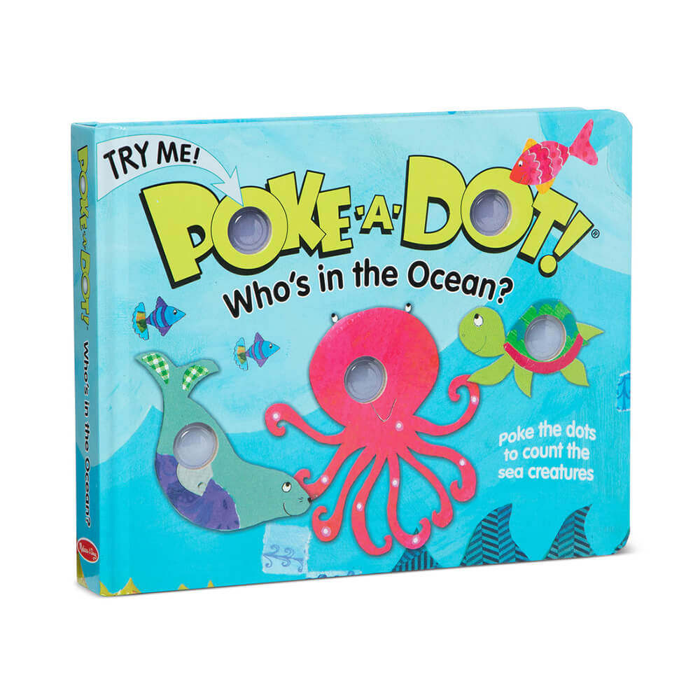 Melissa and Doug Poke-a-Dot Who's in the Ocean Board Book