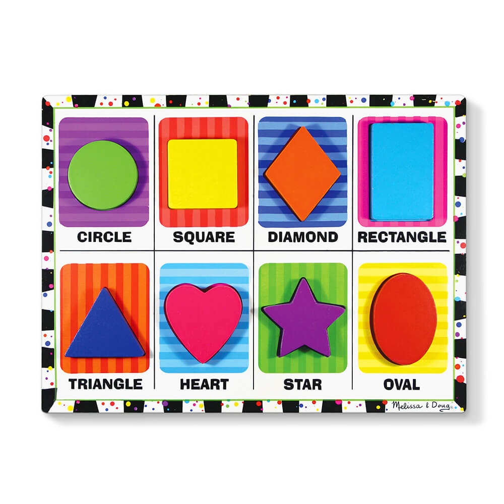 Melissa and Doug Shapes 8 Piece Chunky Puzzle