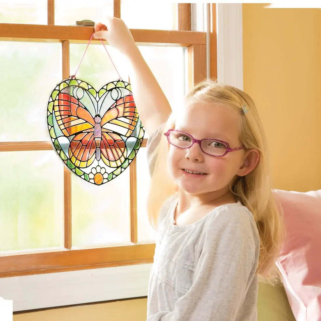 Melissa and Doug Stained Glass Made Easy Butterfly Set